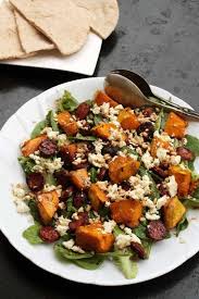 Warm Roasted Butternut Squash Chorizo And Feta Salad Recipe Healthy Recipes Delicious Salads Food