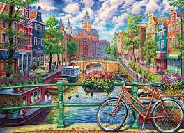 Enjoy the multifaceted destination of flevoland with its beautiful nature, history, water sports and modern architecture. Puzzle Amsterdam Canal Ii 1 000 Dilku Puzzlemania Cz