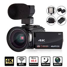The device has quite a big sensor, which contributes to the improvement of image quality. 4k Camcorder Video Camera Kot Hd Wifi 3 0 Inch Ips Touch Screen 48mp 16x Powerful Digital Zoom Camera With Microphone And Wide Angle Lens Ir Night Vision Vlogging Video Camera Recorder Handy