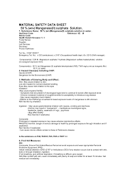 The manganese cations are surrounded by six o atoms of four water molecules and two sulfate groups, forming a slightly distorted octahedron. 50 W V Manganese Ii Sulphate Solution In Water Msds Download