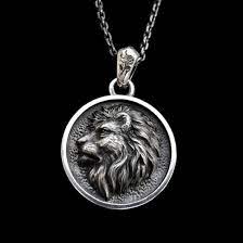 Domineering Lion King Pendant 925 Sterling Silver Lion Pendant Ssp169 Silver Jewelry Handmade Coin Jewelry Pendant
