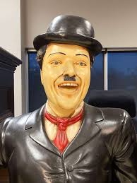 Charlie Chaplin Life-Sized Fiberglass Statue Prop