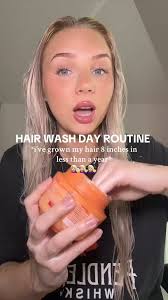 hair wash day routine for long healthy hair #healthyhair #hairwashday  #hairgrowthtips #healthyhairti