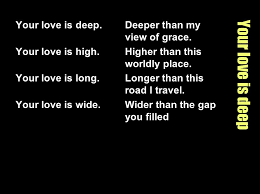 Love is deep sub indo ini berkisahkan tentang zheng ding ding diperankan aktris connie kang, ia telah berpacaran dengan chen xun diperankan aktor justin zhao dengan waktu yang lama. Your Love Is Deep Your Love Is Deep Your Love Is High Ppt Herunterladen