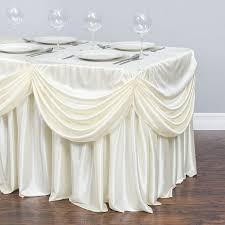 6 Ft Drape Chiffon All In 1 Tablecloth Pleated Skirt Etsy Table Cloth Table Skirt Fitted Tablecloths