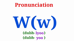 Image (c) jamie grill photography/getty images eric is a duly licensed independen. Letter W How To Pronounce Letter W English Alphabet Pronunciation Youtube