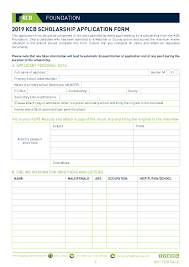 Candidates can read this complete article to know complete details about neet. 2019 Kcb Scholarship Form Youth Village Kenya