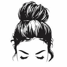 Download Messy Bun Vector Download Hair Bun Vector Image Svg Psd Png Eps Ai Format Vector Graphic Arts Downloads