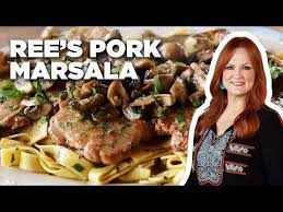 Remove to a paper towel lined plate to drain. Ree Drummond S Pork Marsala With Mushrooms The Pioneer Woman Food Network Yo Food Network Recipes Pioneer Woman Pork Tenderloin Recipes Pork Loin Recipes