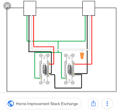 Two gang two way light switch wiring diagram. Installing Three Way Switch In Two Gang Box Home Improvement Stack Exchange