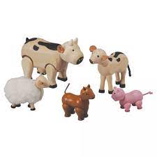 Plan Toys Farm Animal Set Plan Toys Farm Animals Natural Toys