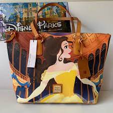 New With Tags Direct From Disney Parks Is The Dooney And Bourke Belle Tote This Beauty And Beast Tote Will Certainly Carr Dooney Dooney Bourke Disney Dooney