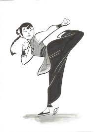 Kung Fu Girl Por Oscar Jimenez Vargas Comic Art Combat Art Martial Arts Girl Female Martial Artists