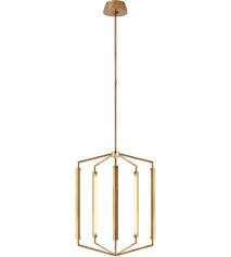 Shop wayfair for all the best vaulted & sloped ceiling lighting. Visual Comfort Kw5703ab Kelly Wearstler Appareil Led 19 Inch Antique Burnished Brass Lantern Pendant Ceiling Light Medium
