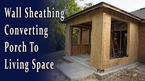Wall Framing To Enclose Existing Covered Porch Youtube