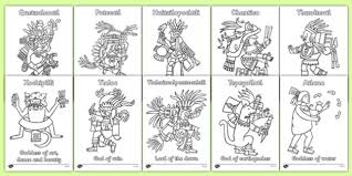Aztec mandala coloring page these pictures of this page are about:aztec coloring pages printable. Aztec Gods Coloring Sheets Teacher Made