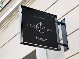 Dwonload this free storefront logo mockup. Free Store Sign Mockup Psd Free Mockup