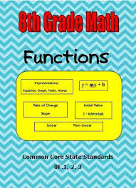 8th Grade Math Functions Rate Of Change Initial Value Ccss 8 F 1 2 3 With Images 8th Grade Math Math Lessons Middle School Math