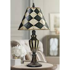 Harlequin And Stripe Black And Antique White Urn Table Lamp 2f908 Lamps Plus White Urn Table Lamp Lamp