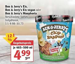 Ich stelle euch die drei sorten kurz vor und teste mal. Ben Jerry S Eis Ben Jerry S Eis Vegan Oder Ben Jerry S Moophoria Angebot Bei Globus