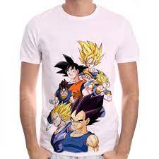 With the dragon ball z shirts set, you get a set of seven shirts with son goku along with your other favorite dragon ball characters. Goku Vegeta T Shirt Transformation Dragon Ball Z Forom47 Com