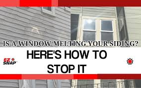 How to fix vinyl siding warp. Reflecting Sun Melting And Warping Vinyl Siding Ez Snap