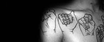 The practice of making a design on the skin by pricking and staining. 40 Sign Language Tattoo Designs For Men Communication Ink Ideas