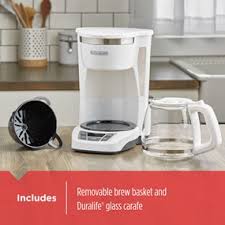Your price for this item is $ 199.99. 12 Cup Programmable Coffeemaker White Cm1160w Black Decker