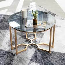 Whether you have a small or large living room space, a glass coffee table or glass top coffee table provides a more contemporary look, thereby elevating the style of the. Nordic Small Apartment Round Glass Coffee Table Net Red Minimalist Modern Balcony Small Round Table Wrought Iron Light Luxury Coffee Table