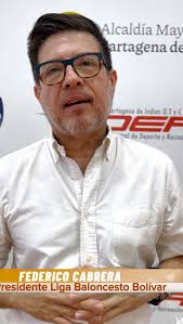Federico Cabrera, Presidente de la Liga de Baloncesto de Bolívar, comparte  su mensaje durante la emocionante inauguración del Torneo de Baloncesto.  🏀✨ , Un evento posible gracias a la alianza entre ...