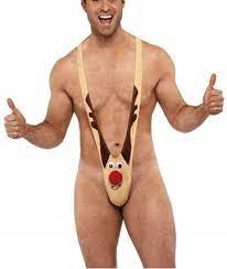 Amazon.com: Orino Mankini Thong Christmas Reindeer Patterns Men Novelty  Underwear for Gag & Pranks Gifts (Tan), One Size: Clothing, Shoes & Jewelry
