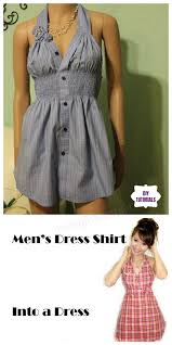 Cut them into long rectangles, as shown in the photo below (leaving the fold at the top of the rectangle). Repurpose Old Shirts Into Tops