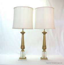 Vintage italian marble table lamp. Italian Vintage Crystal And Gilded Column Table Lamps Sold Passion For The Past Antiques And Collectibles Toronto Antiques Vintage Furniture Lighting Porcelain Glass And Decorative Accessories