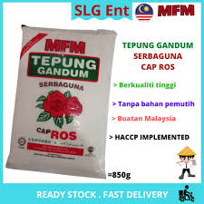 Click here to open zoom in to image. Ready Stock Tepung Gandum Cap Ros 850g
