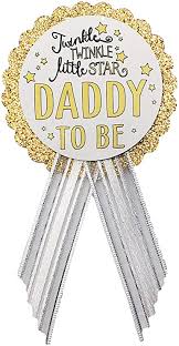 One of the things that i loved having at my baby shower were these advice for the new mom and dad cards. Amazon Com Daddy To Be Pin Twinkle Little Star Baby Shower Pin For Dad To Wear White Gold It S A Girl It S A Boy Sprinkle Toys Games