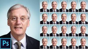 Instructions about how to edit a digital photograph so that it will print out in the correct size for a passport or other identification photograph. How To Create Passport Size Studio Photos In Photoshop Free Action Included Youtube