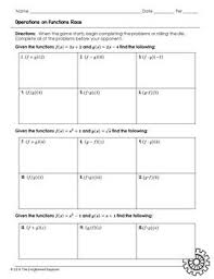 Operations On Functions Race Game Excel Tutorials Racing Games Calculus