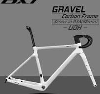 BXT Freno A Disco Telaio Per Bici In Ghiaia di Carbonio 700C/27.5er Uso massimo 47C/2.1 Pneumatico Telaio Per Bicicletta In Ghiaia di Carbonio Perno ...