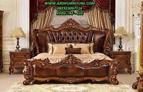 Tempat Tidur Klasik Mewah Kayu Jati Jual Tempat Tidur Klasik Mewah Kayu Jati Desain Bedroom Sets Furniture King Luxury Bedroom Furniture Bed Furniture Design