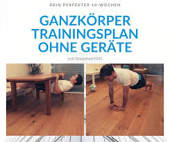 Das training zuhause ist für viele menschen angenehmer. Dein Perfekter Ganzkorper Trainingsplan Ohne Gerate Mit Pdf Download