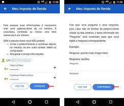 Podem ser informadas conta corrente. App Receita Federal 2019 Como Declarar Imposto De Renda Pelo Celular Produtividade Techtudo