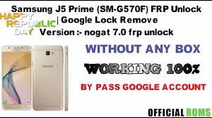 Unlocking samsung galaxy j5 prime with our original manufacturer codes can be easily done by you. Samsung Galaxy J5 Prime G570f Unlock Frp Remove Google Account 2018 Unlockfrp