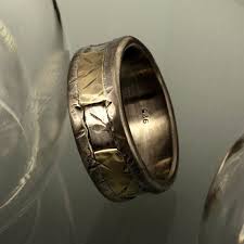 Mens Gold And Silver Wedding Band Mens Engagement Ring 14k Etsy Silver Wedding Bands Mens Wedding Bands Engagement Rings For Men