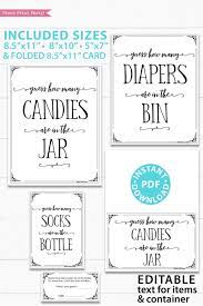 Browse guess how many in the jar resources on teachers pay teachers,. Guess How Many Game Sign Printable Rustic Style Press Print Party