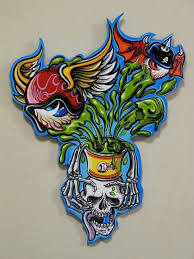 Cool 1 Shot Pinstripe Tribute Kustom Kulture Art Pinstripe Art Lowbrow Art