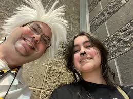 90s Animated Beetlejuice Cartoon Cosplay Lydia Deetz and BettyJuice