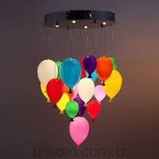 Cok Renkliligi Sevenlere Yada Cocuk Odasina Avize Modelleri Arayanlar Icin Tekzen Farki Ve Kalitesiyle Sunulmus Olan Tekzen Renkli Balo Balon Avize Avize Balon