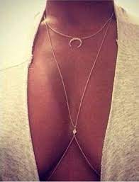 Over The Moon Body Chain Body Necklace Chain Body Chain Chains Jewelry