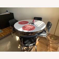 wayfair 1950s style dining table w/ 4