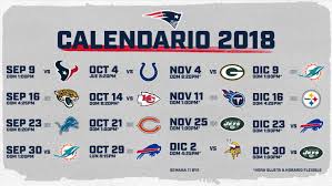 Juegos nfl temporada 2018 : Fechas Y Descripcion De Los Encuentros De La Temporada 2018